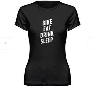 New Bike Eat Drink Sleep Duvine Cycling + Adventure Co Tshirt Black Size Small